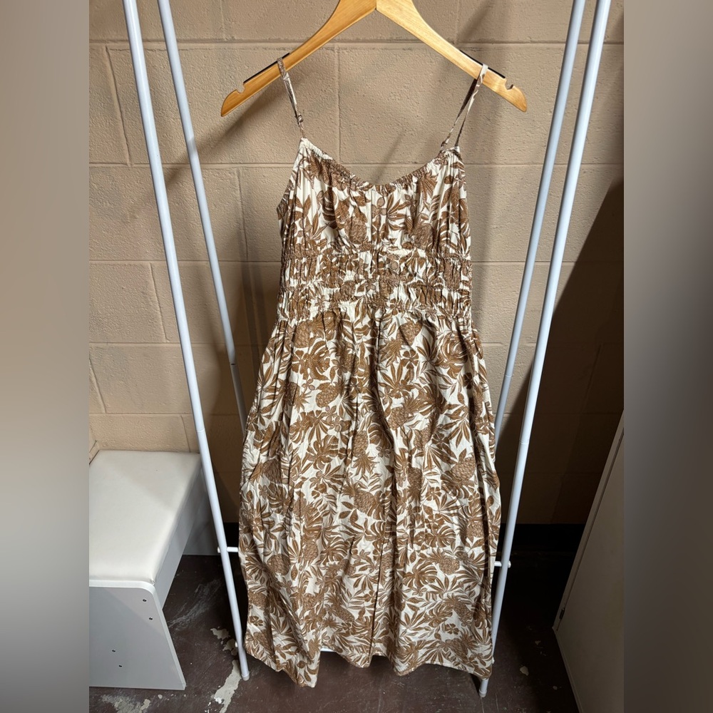 a.n.a Brown Floral Maxi Dress